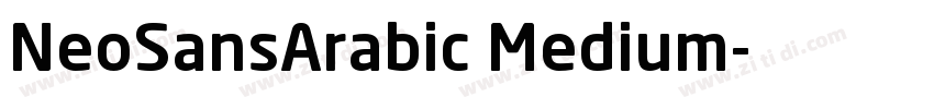 NeoSansArabic Medium字体转换